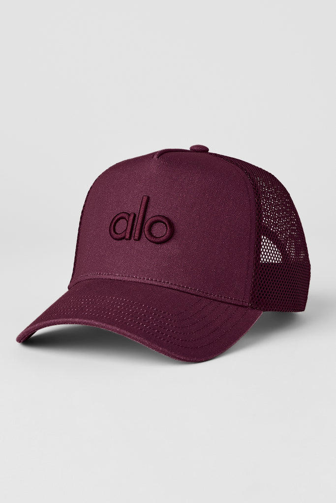 ★alo★ District Trucker Hat ベージュ District Trucker Hat - Gravel | ALO
