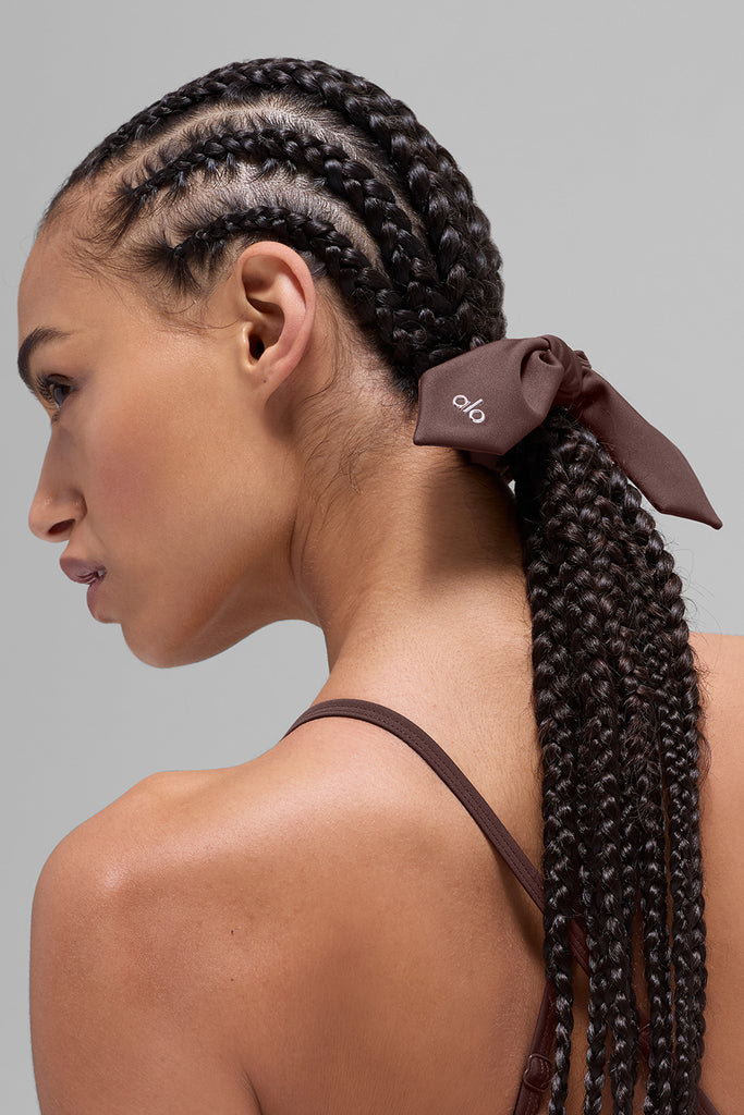 Airlift Rhythm Scrunchie - Brownstone | ALO