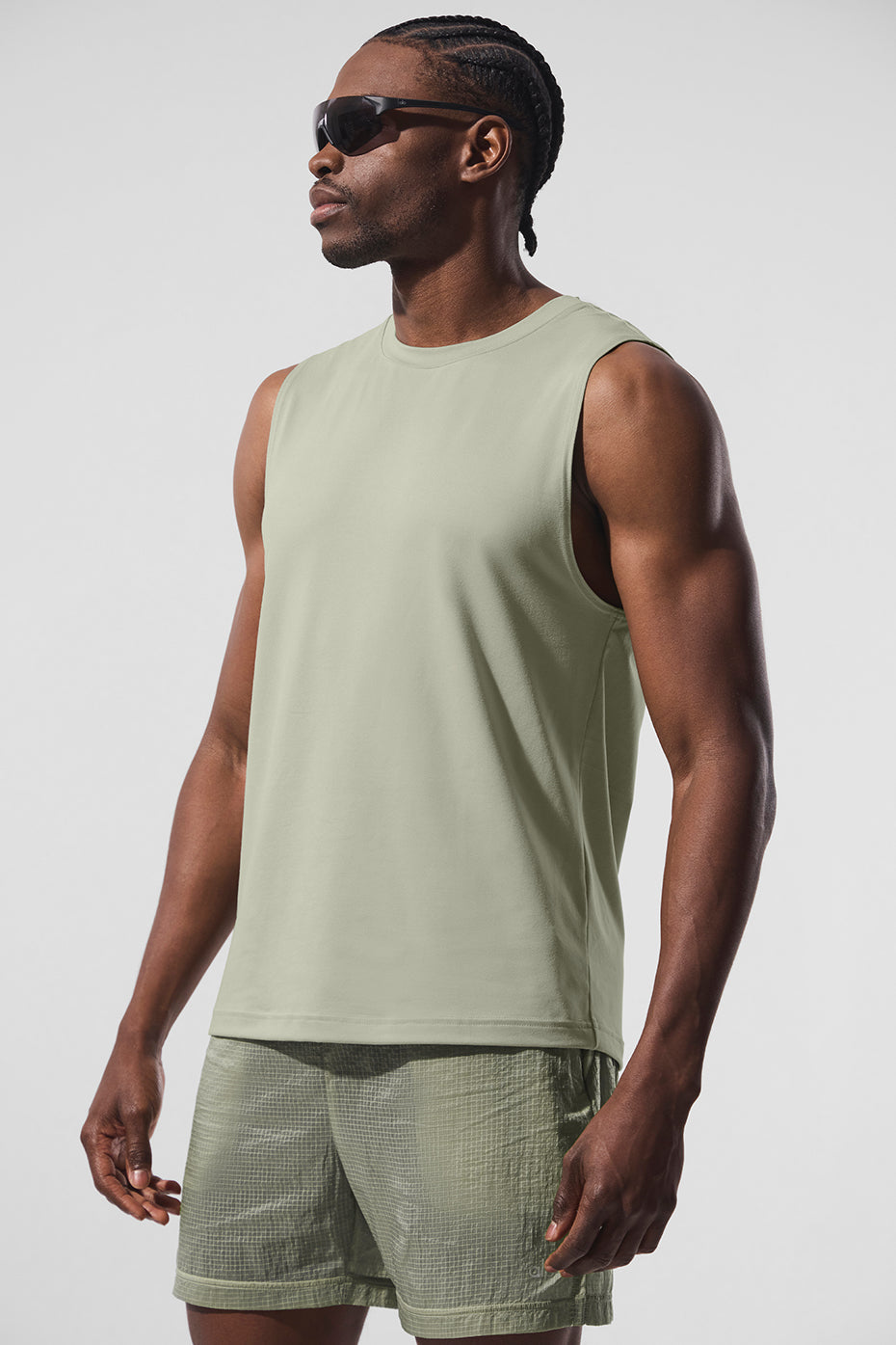 Conquer Muscle Tank - Limestone | ALO