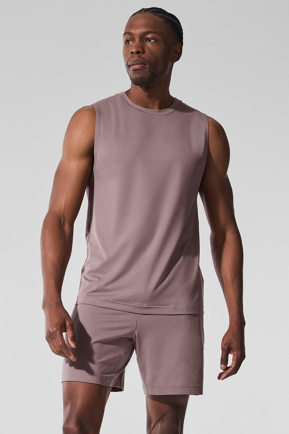 【新品未使用】Alo Mens Conquer Muscle Tank Conquer Muscle Tank - Espresso | ALO