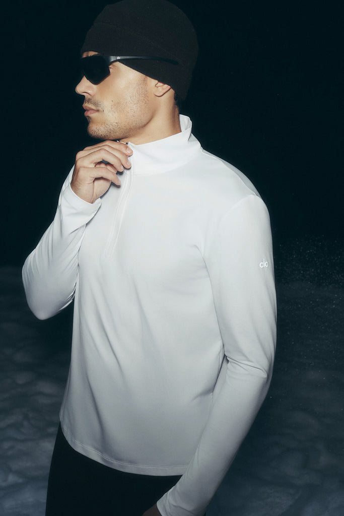 Conquer 1/4 Zip Reform Long Sleeve - White | ALO