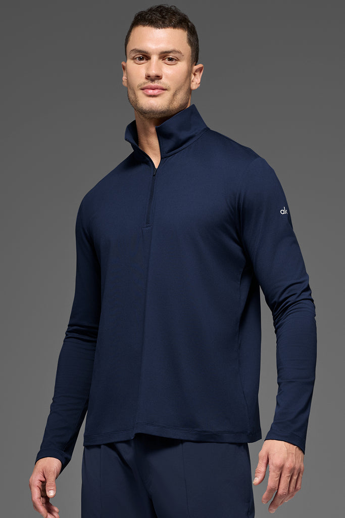 Conquer 1/4 Zip Reform Long Sleeve - Navy | ALO