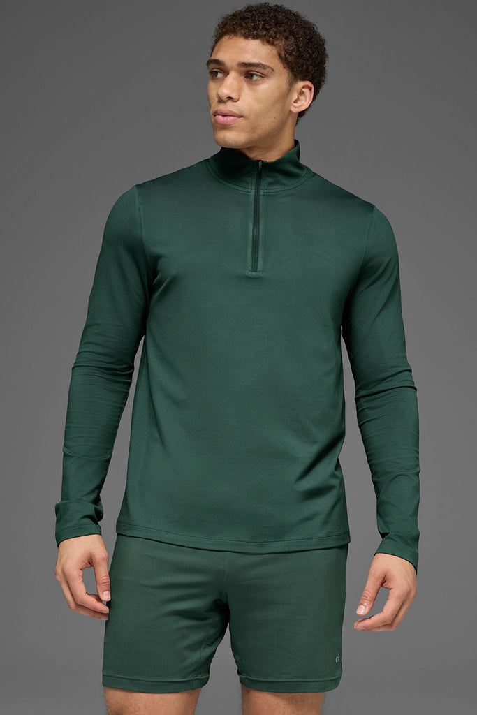Conquer 1/4 Zip Reform Long Sleeve - Clover Green | ALO