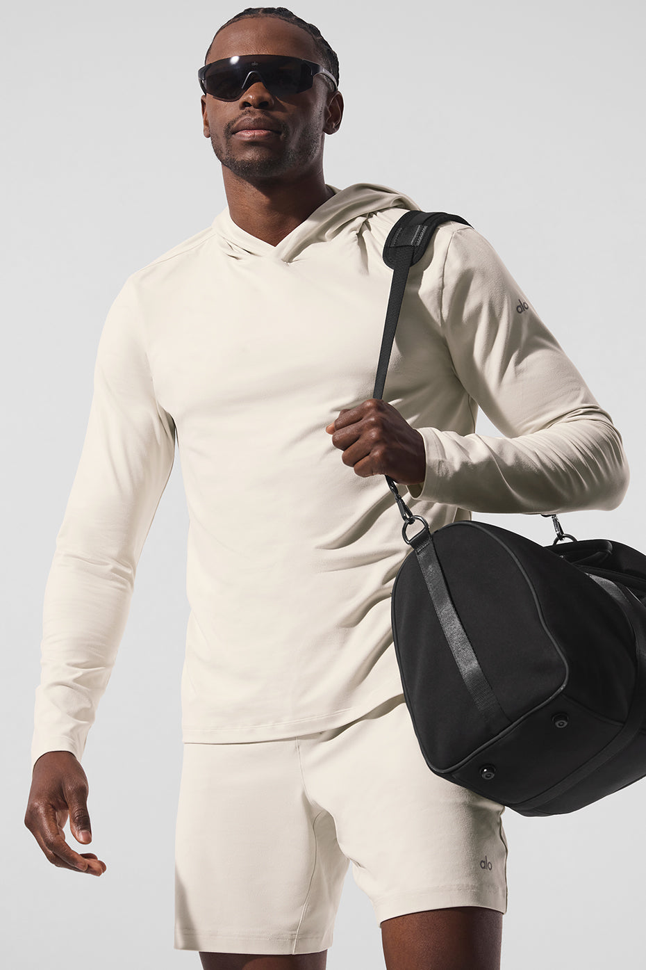 Conquer Reform Long Sleeve With Hood - Bone | ALO