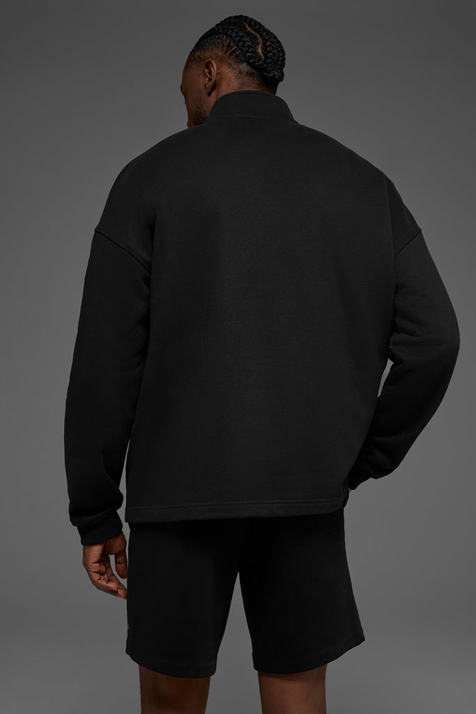 Renown Heavy Weight 1/4 Zip - Black | ALO
