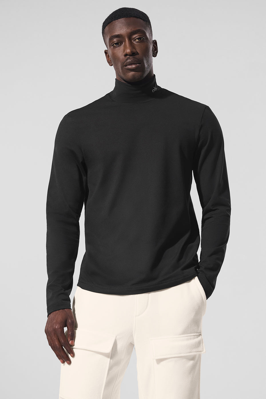 Conquer Reform Mock Neck Long Sleeve - Black | ALO