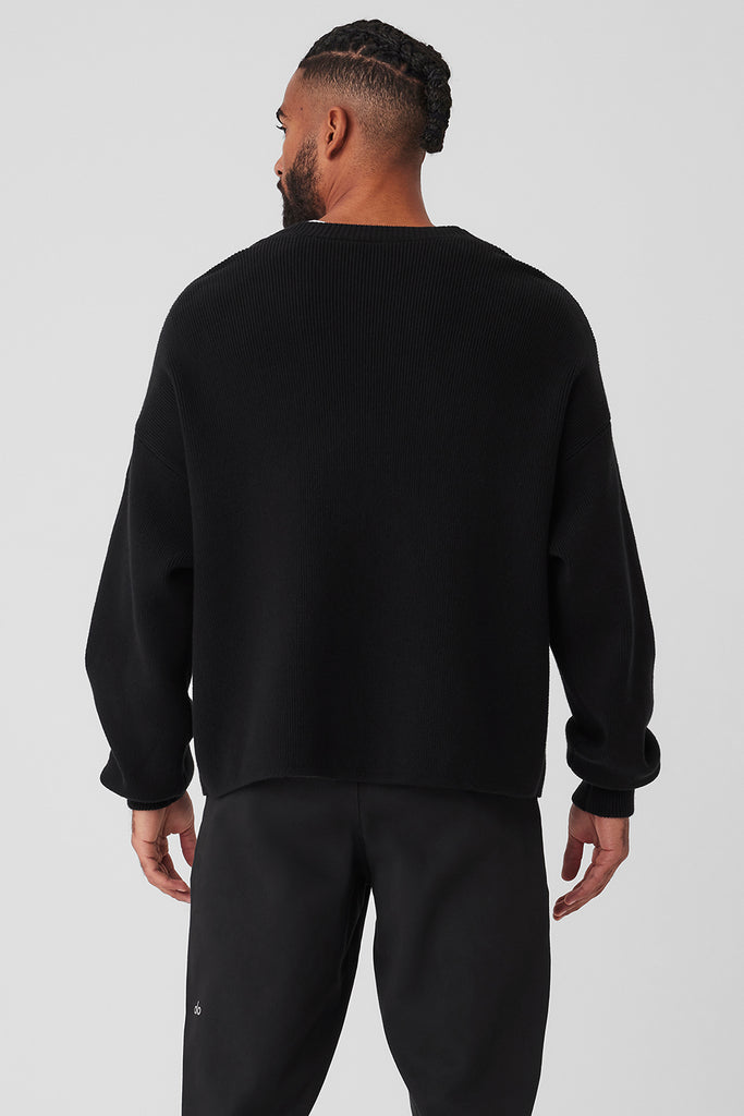 Scholar Cardigan Sweater - Black | ALO