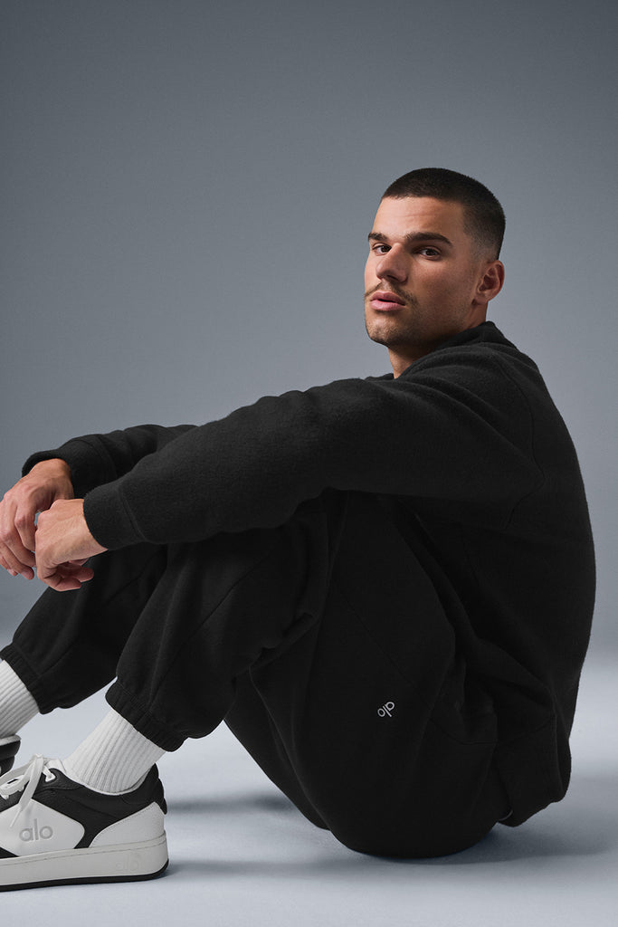 トップス frill layered sweat one-piece.olu black Ooey Gooey Half Zip Sweater - Black – POPFLEX®