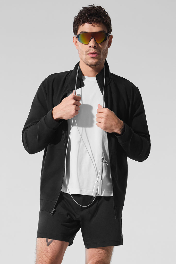 Conquer Max Mock Neck Full Zip - Black | ALO