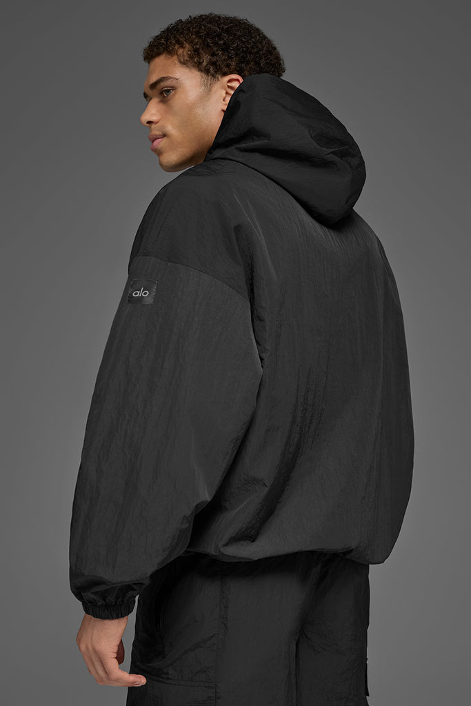 Axis Hooded Pullover - Black | ALO