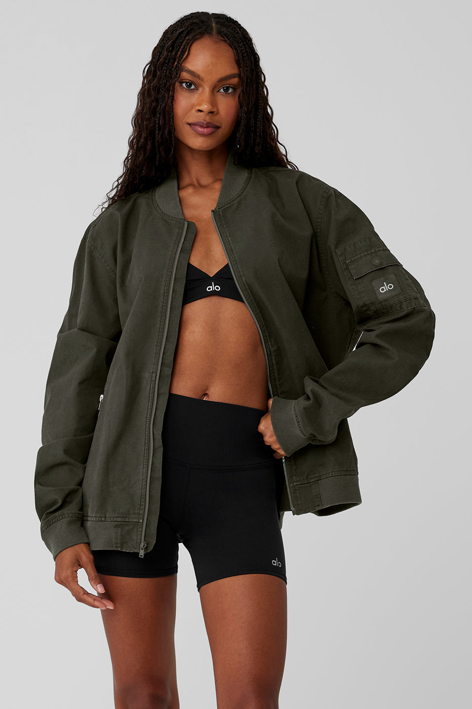 Division Ripstop Bomber Jacket - Stealth Green - Stealth Green / S