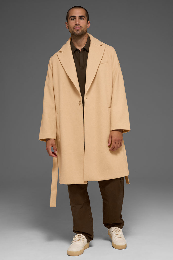 Wool Gameday Overcoat - Camel | ALO
