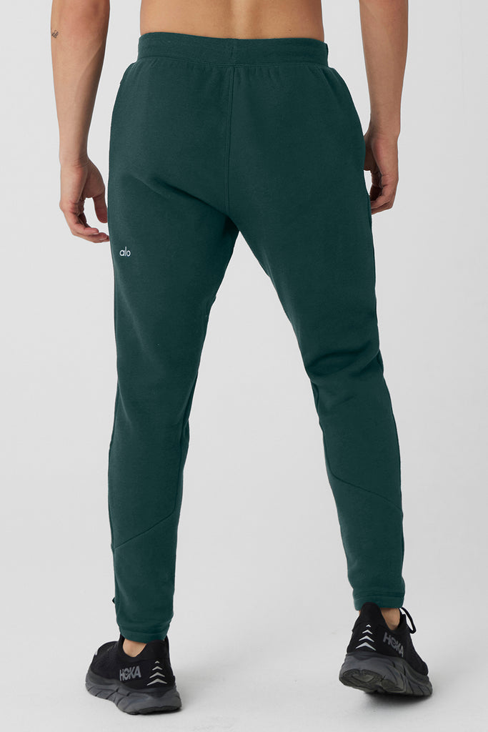 Dark Green Sweatpants, Baggy Sweat Pant Man Woman, Drop Crotch