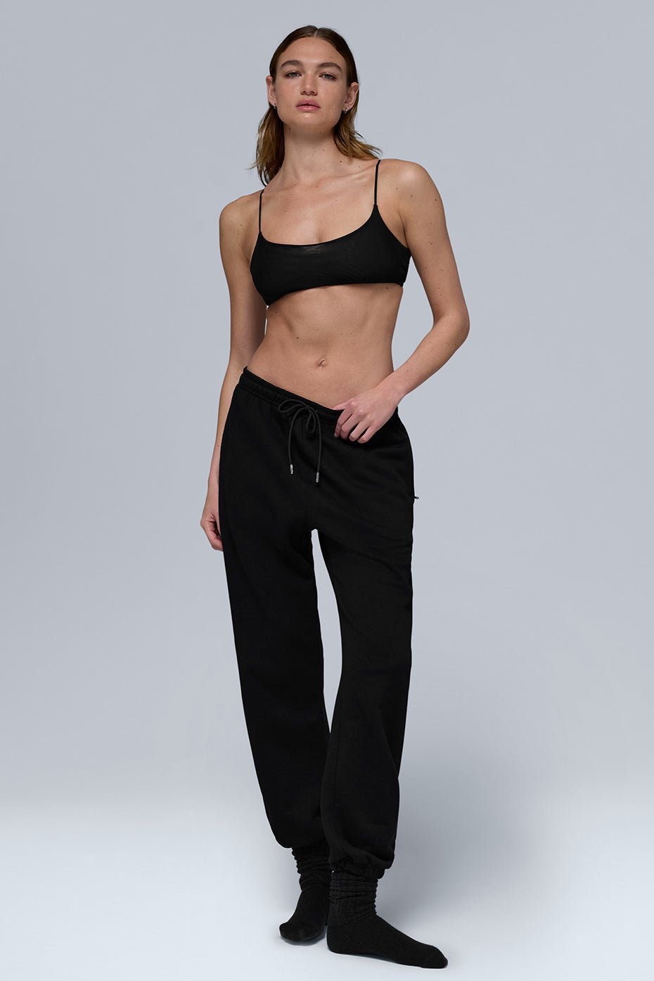 alo ヨガパンツ ブラック XS Chill Sweatpant - Black | ALO