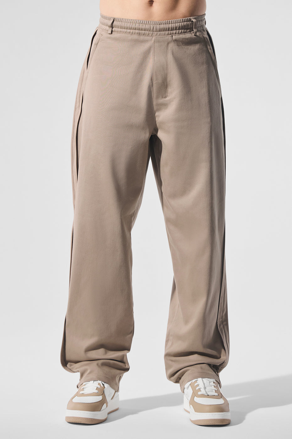 Edition Sueded Straight Leg Pant - Gravel | ALO