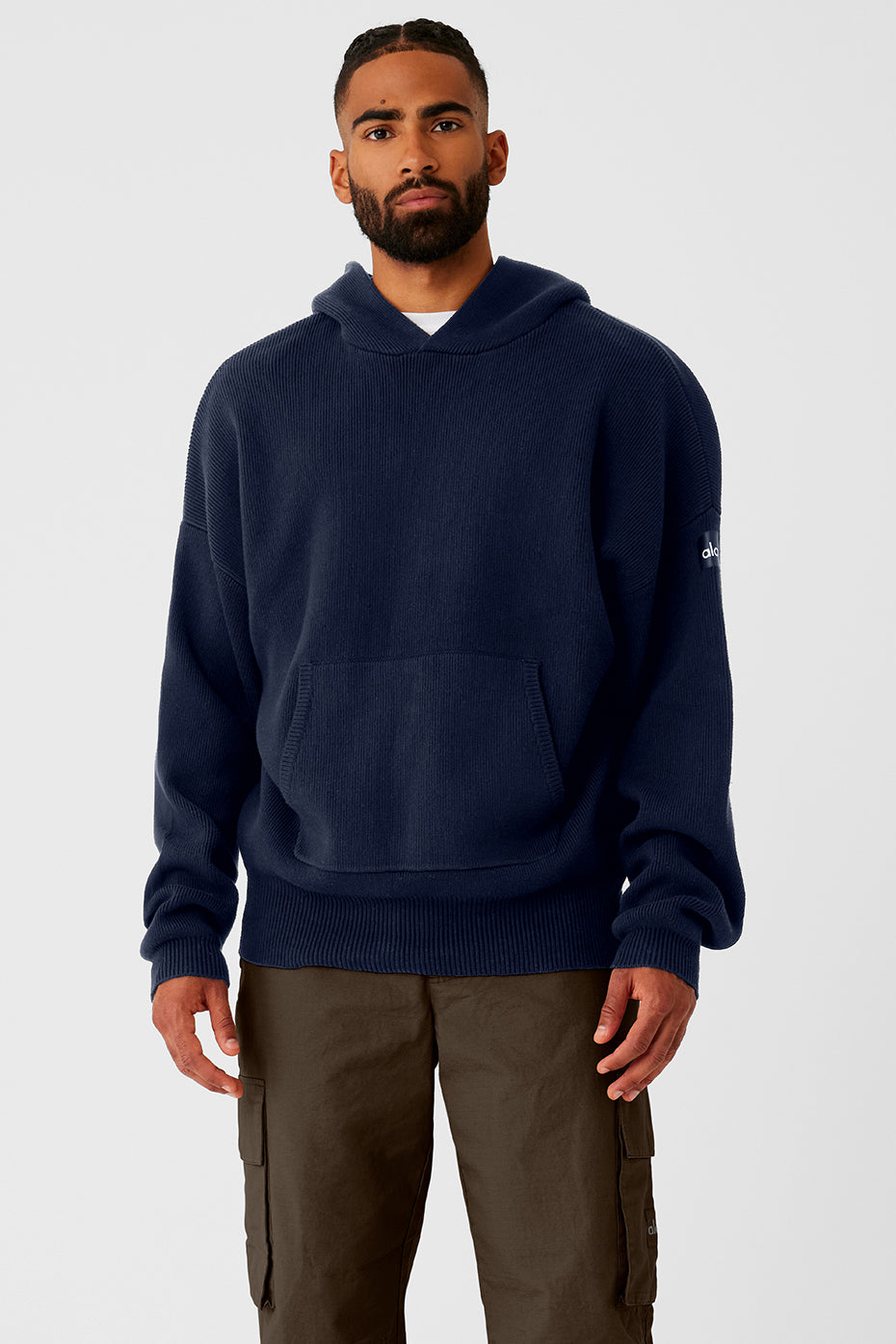 Scholar Hooded Sweater - Navy - Navy / XS