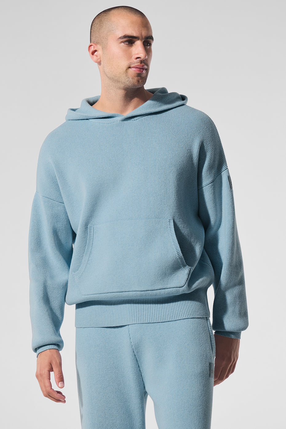 Scholar Hooded Sweater - Celestial Blue Heather | ALO Scholar Hooded Sweater - Celestial Blue Heather | ALO