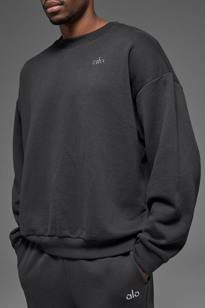 Accolade Crew Neck Pullover - Anthracite | ALO
