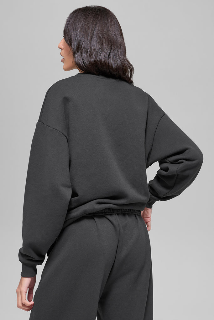 Accolade Crew Neck Pullover - Anthracite | ALO