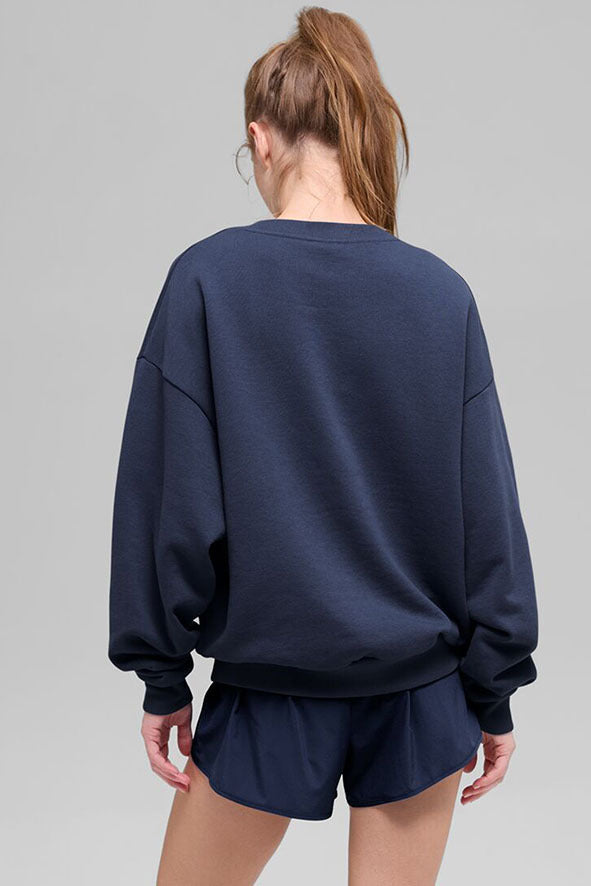 Accolade Crew Neck Pullover - Navy | ALO