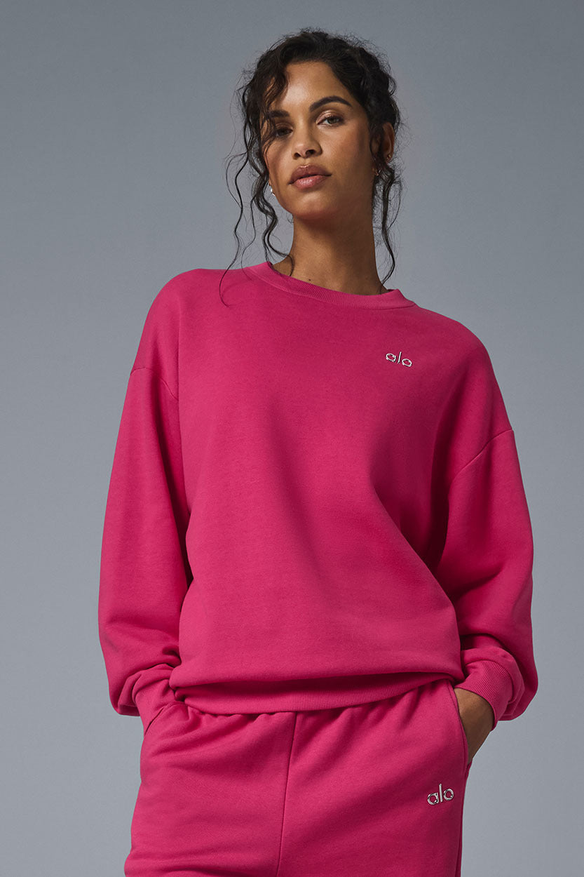 Accolade Crew Neck Pullover - Pink Summer Crush
