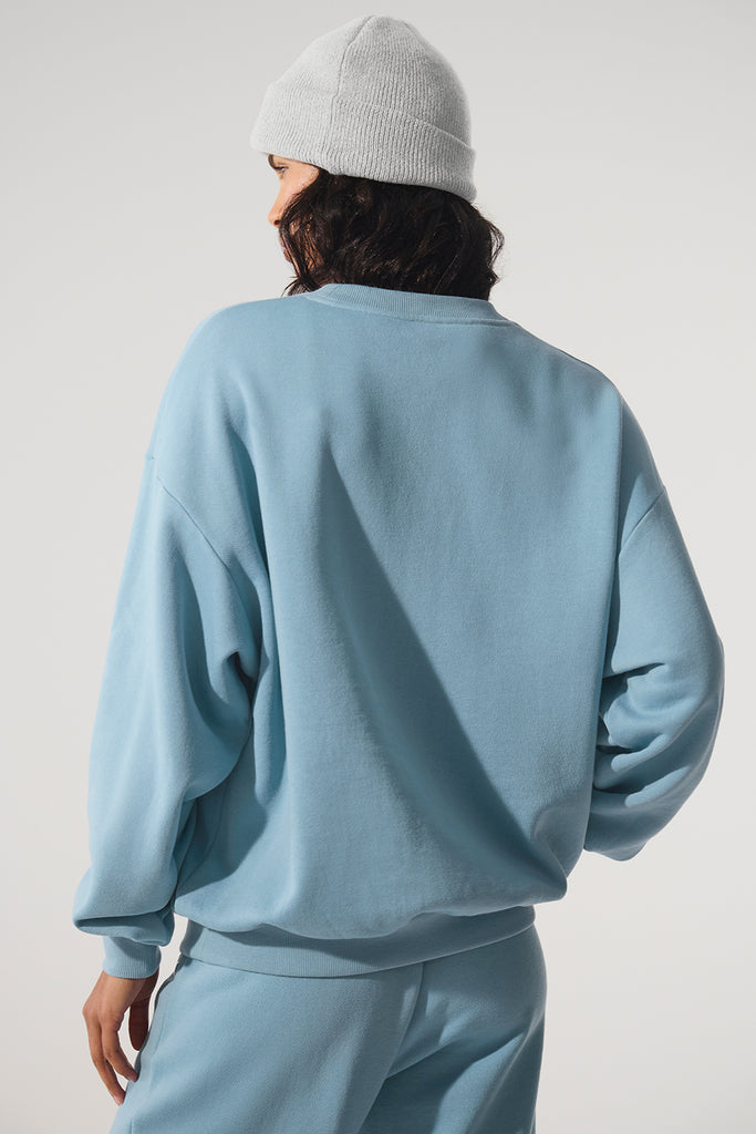 Accolade Crew Neck Pullover - Celestial Blue | ALO