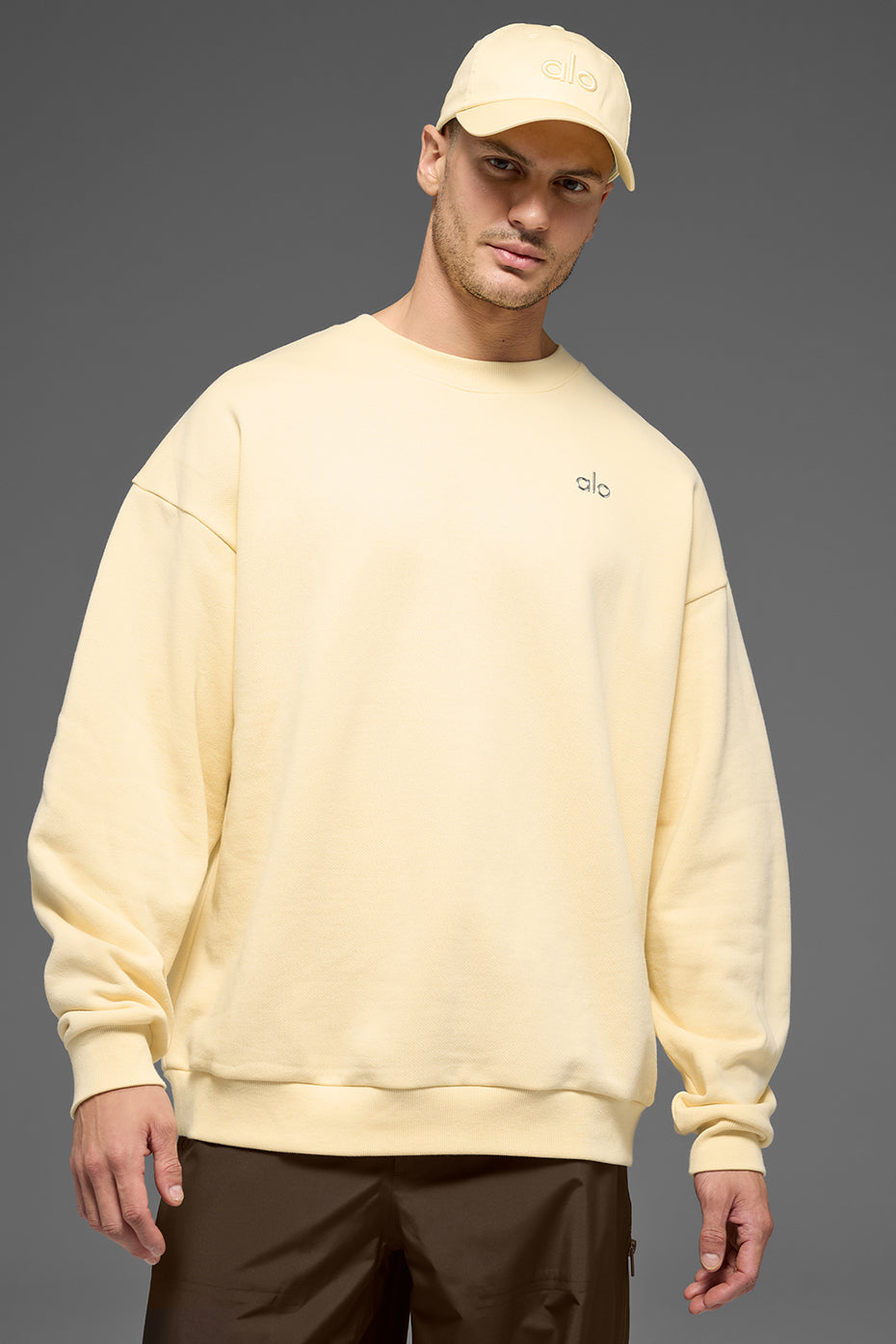 Accolade Crew Neck Pullover - Candlelight Yellow | ALO