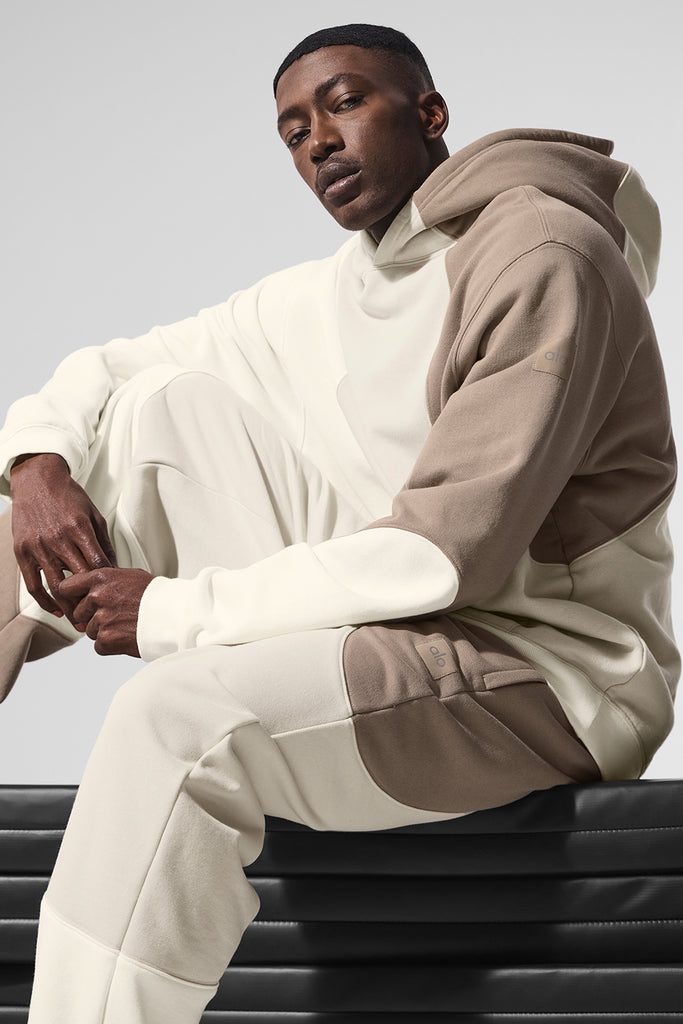 Make Waves Hoodie - Ivory/Bone/Gravel | ALO