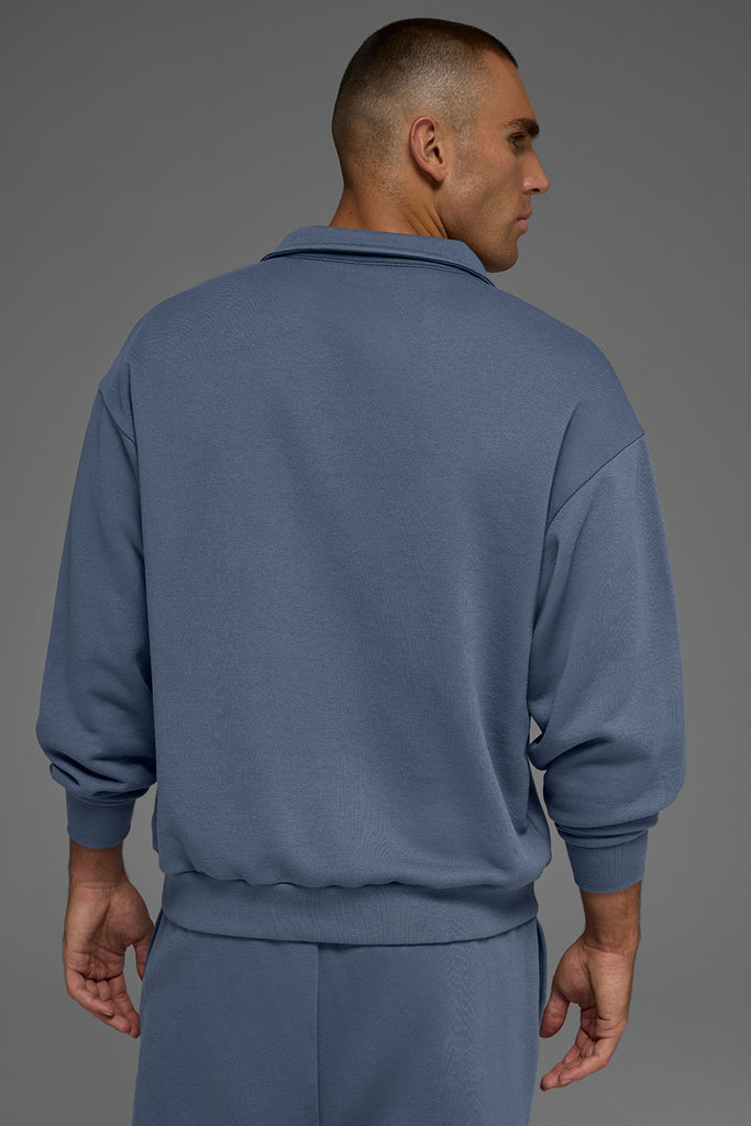 Accolade 1/4 Zip Pullover - Bluestone | ALO