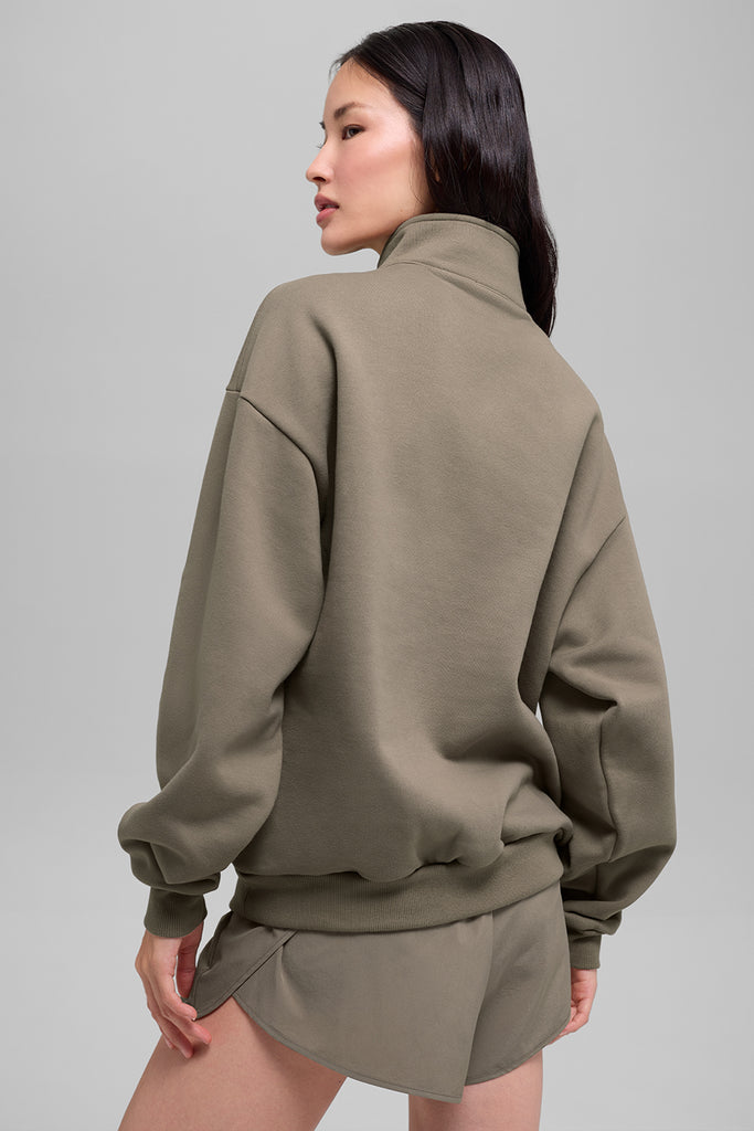 Accolade 1/4 Zip Pullover - Light Cocoa | ALO