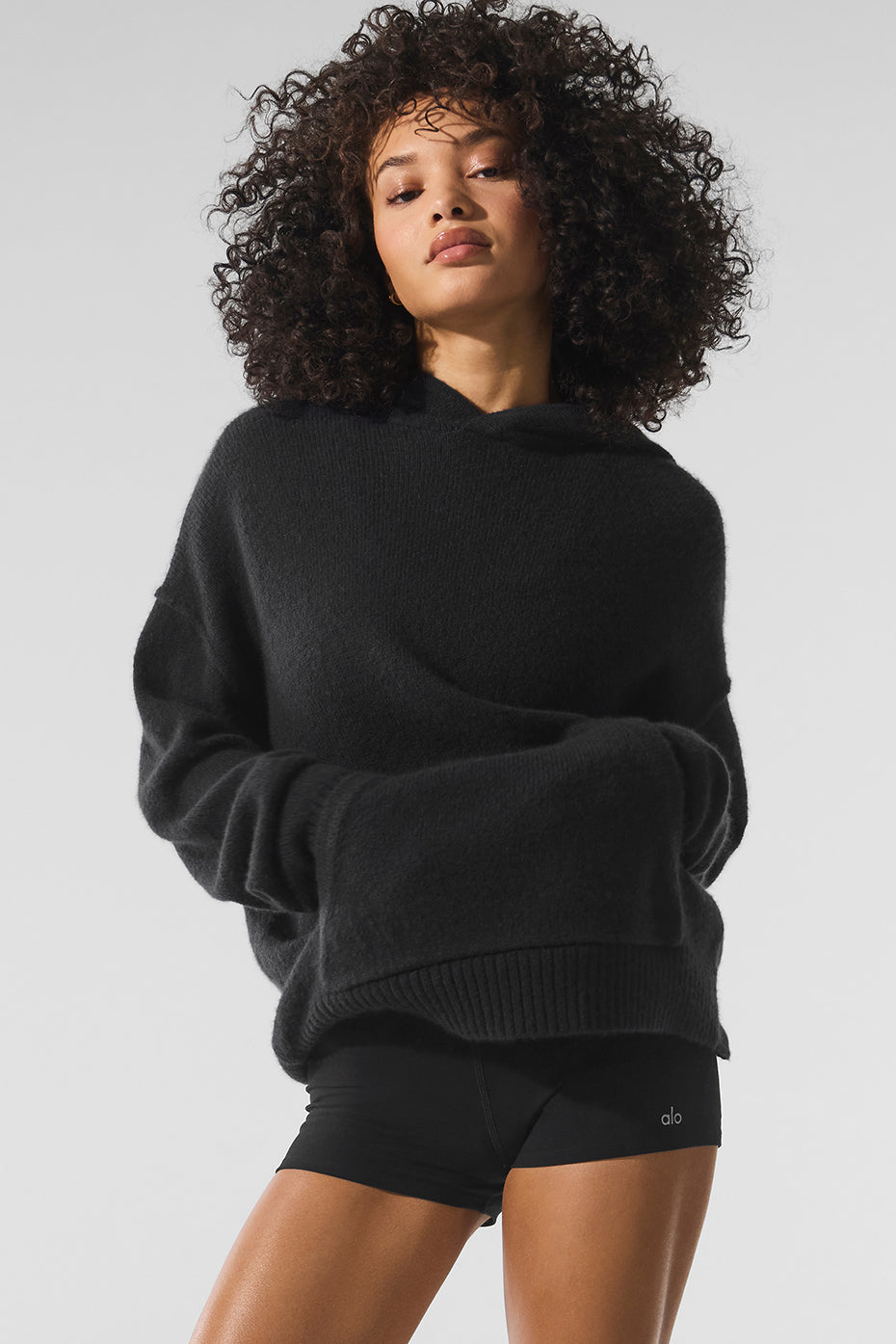 Wool Cashmere New Class Hoodie - Black | ALO