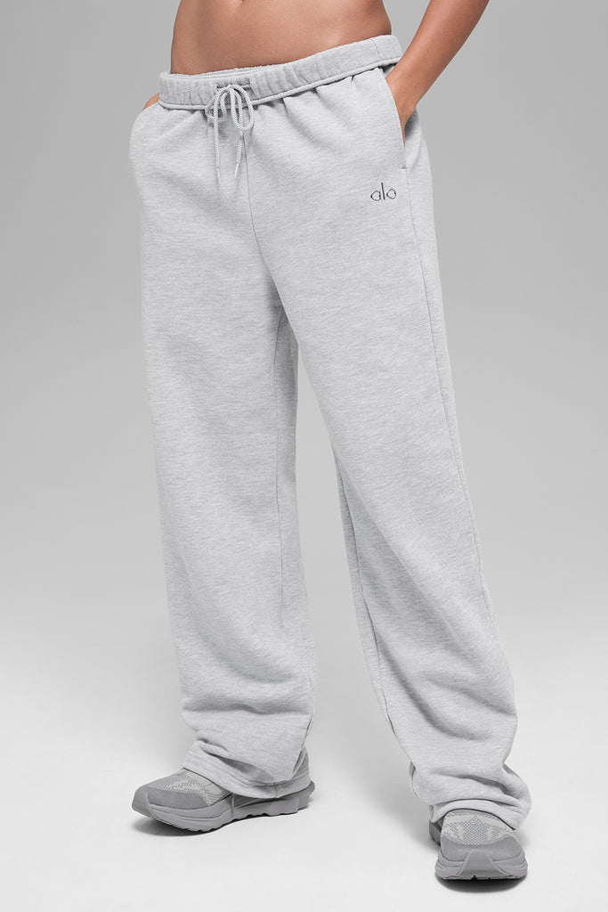 Accolade Straight Leg Sweatpant - Athletic Heather Grey | ALO