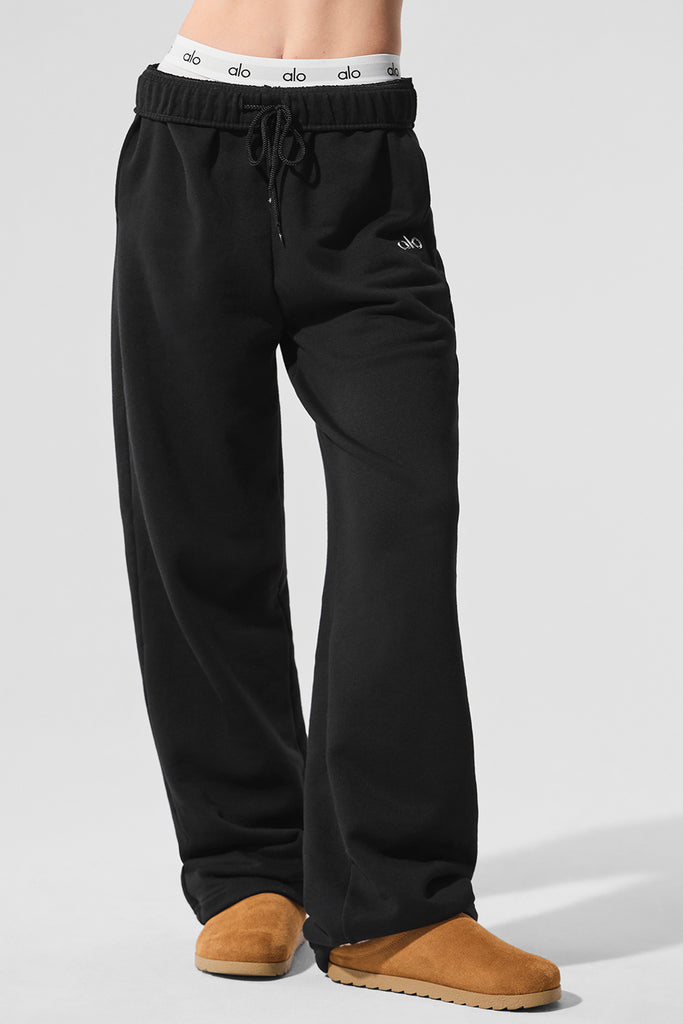 Accolade Straight Leg Sweatpant Black ALO - Main Image