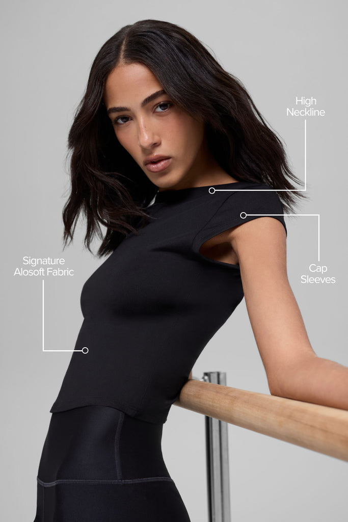 Alosoft Back For More Tee - Black | ALO