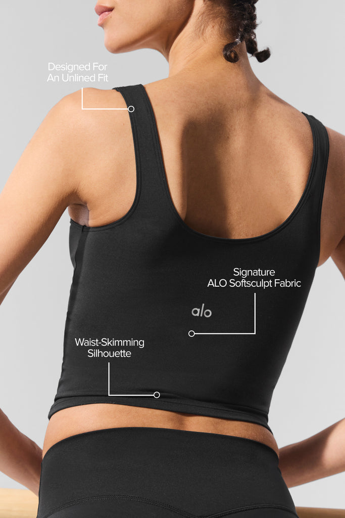 ALO Softsculpt Tank - Black | ALO