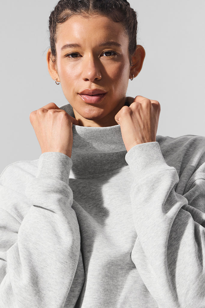 ☆新品未使用☆gypsohila V Neck Sweat Lightgray Nike mini swoosh v neck sweatshirt in heather gray | ASOS