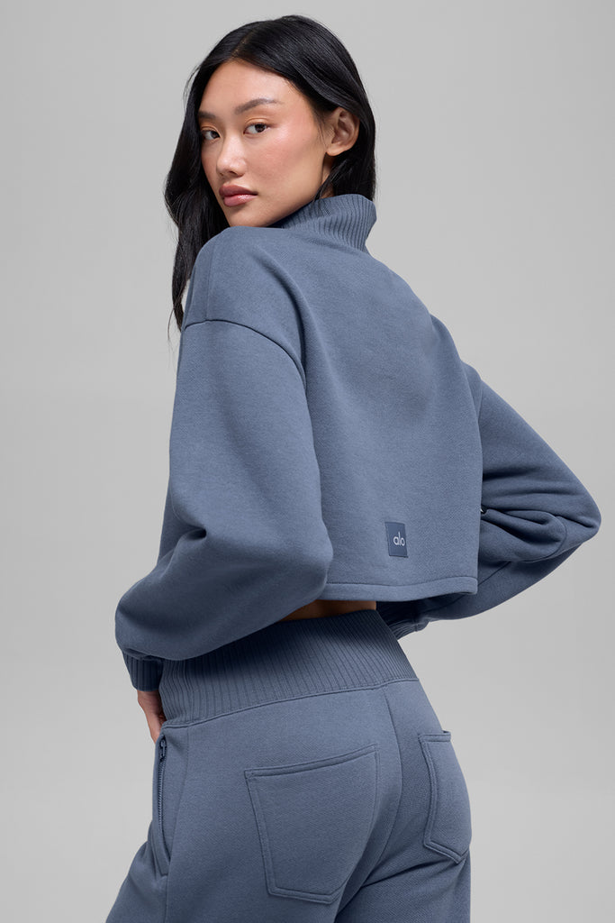 Cropped Serenity Coverup - Bluestone | ALO