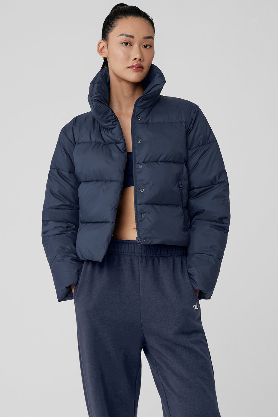 Gold Rush Puffer Navy ALO - Main Image