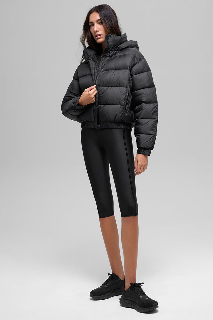 Aspen Love Puffer Jacket - Black | ALO