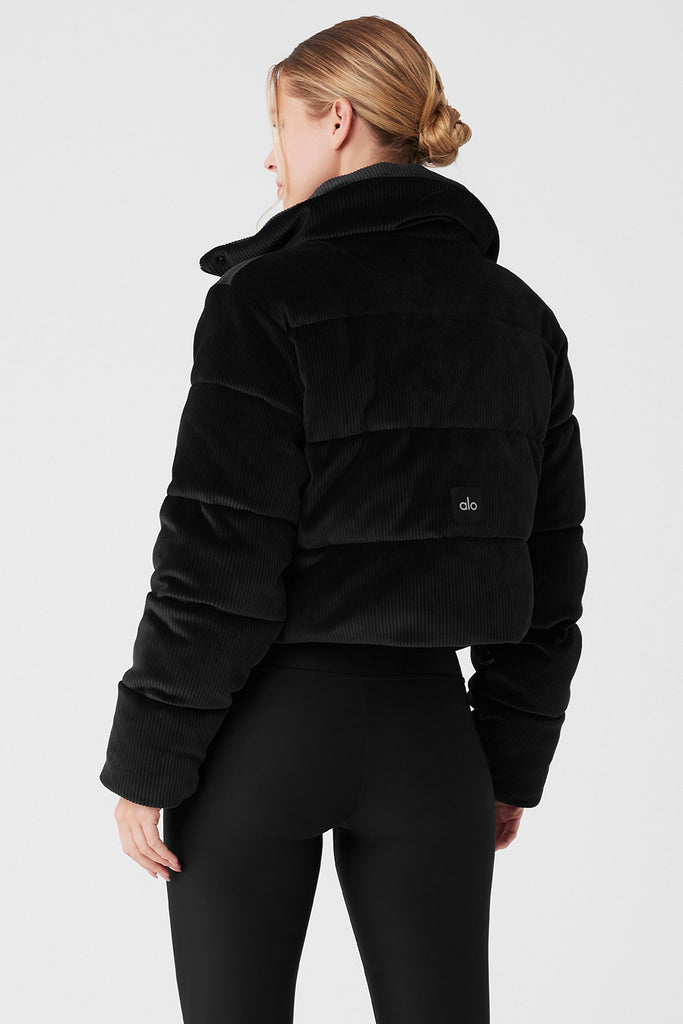 Alo Yoga  Gold Rush Puffer Jacket in Black, Size: XS - ShopStyle