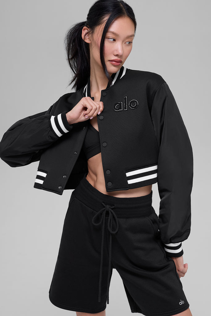 Cropped G.O.A.T Jacket - Black | ALO Cropped G.O.A.T Jacket - Black | ALO