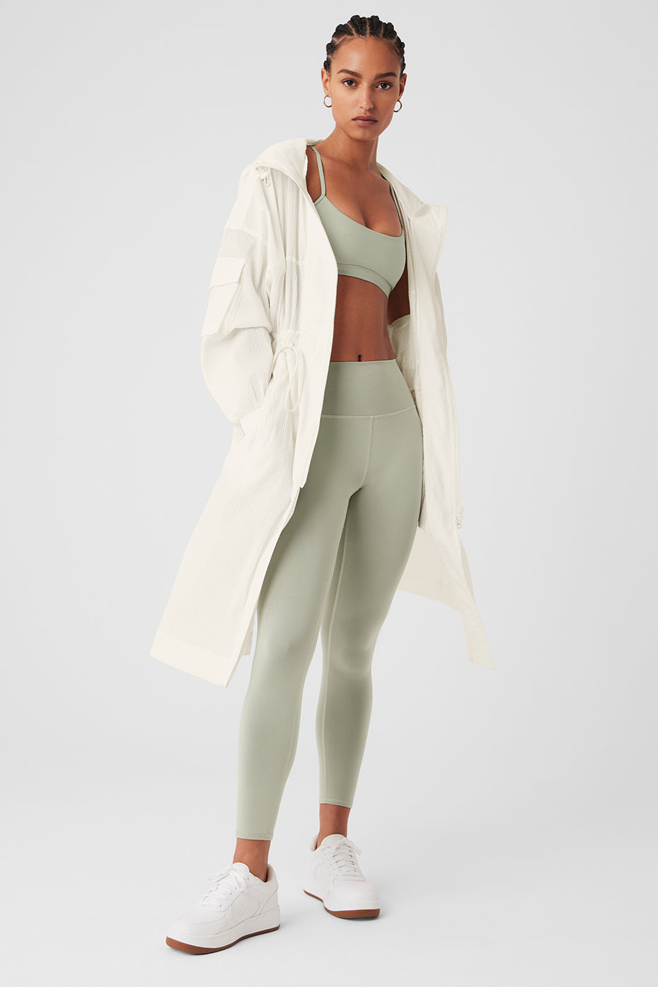 Summer Nights Lightweight Coat - Ivory | ALO