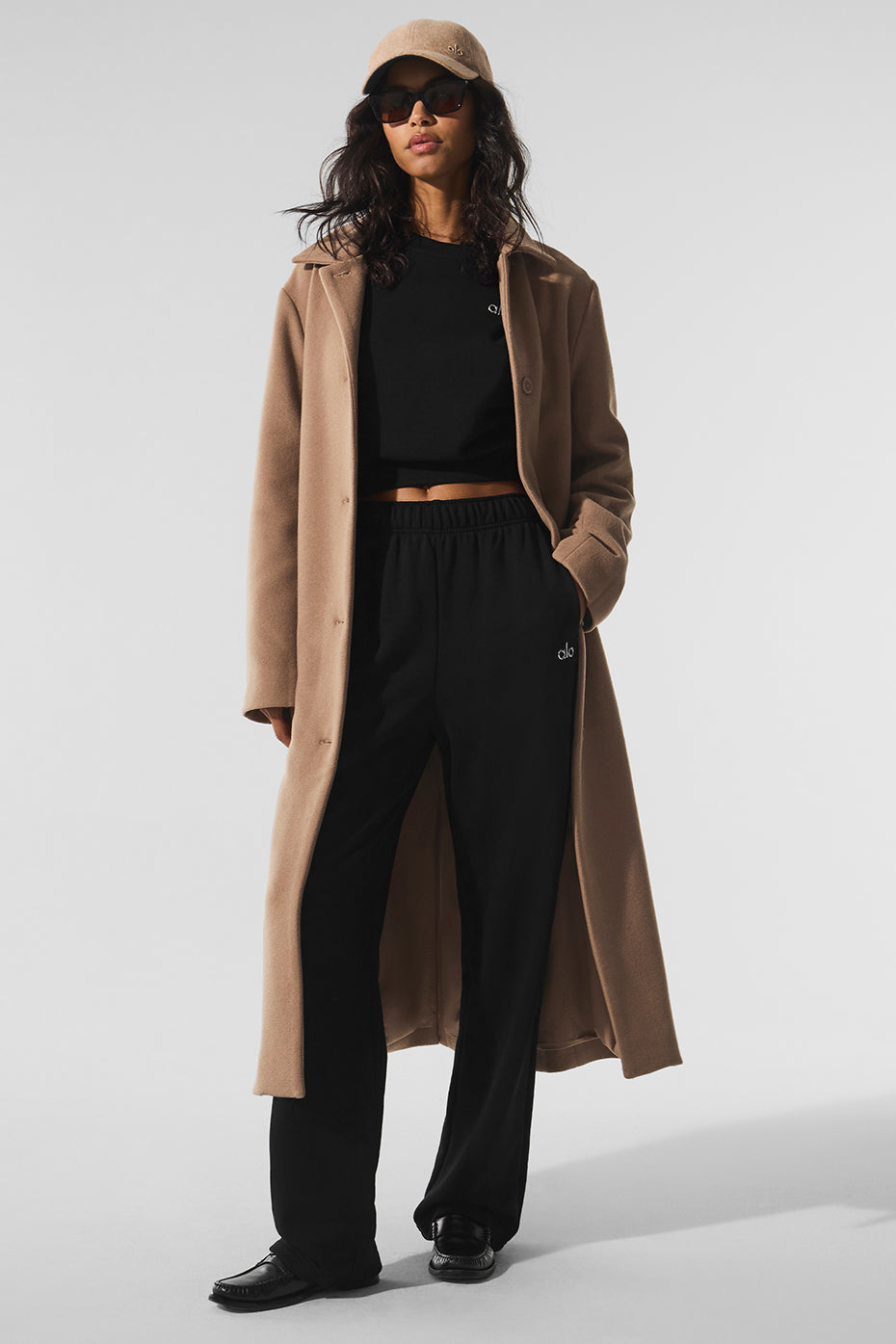 Wool Metro Long Coat - Toasted Almond | ALO