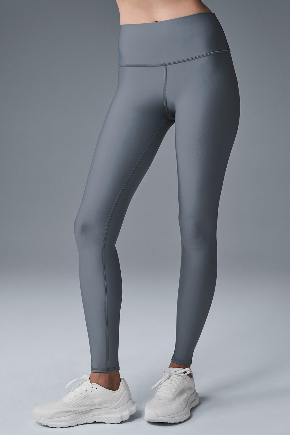 ☆alo grey legging☆ Alosoft High-Waist Head Start Legging - Fog | ALO