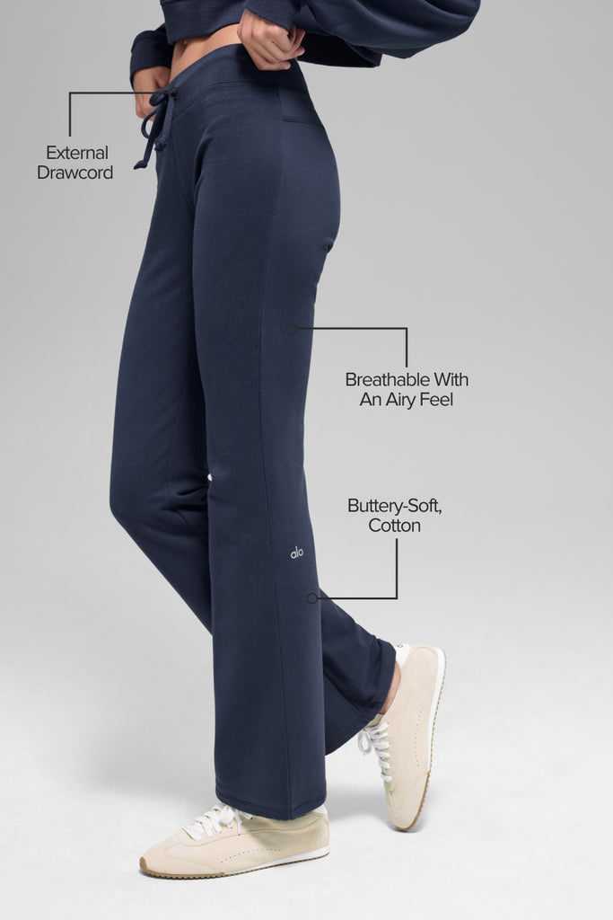 Sway Bootcut Sweatpant - Navy | ALO