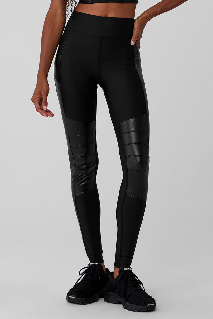 Airlift Winter Warm High-Waist Supermoto Legging Black ALO