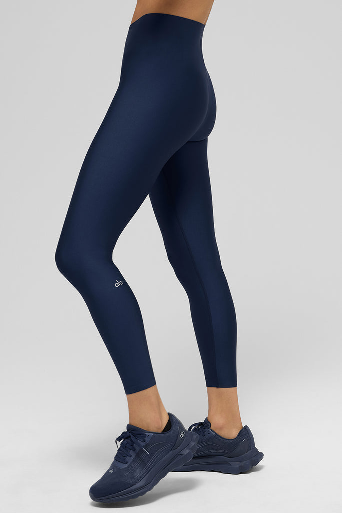 alo レギンス　エアリフト　ネイビー S Airlift Strength Extreme High-Waist 7/8 Legging - Navy | ALO