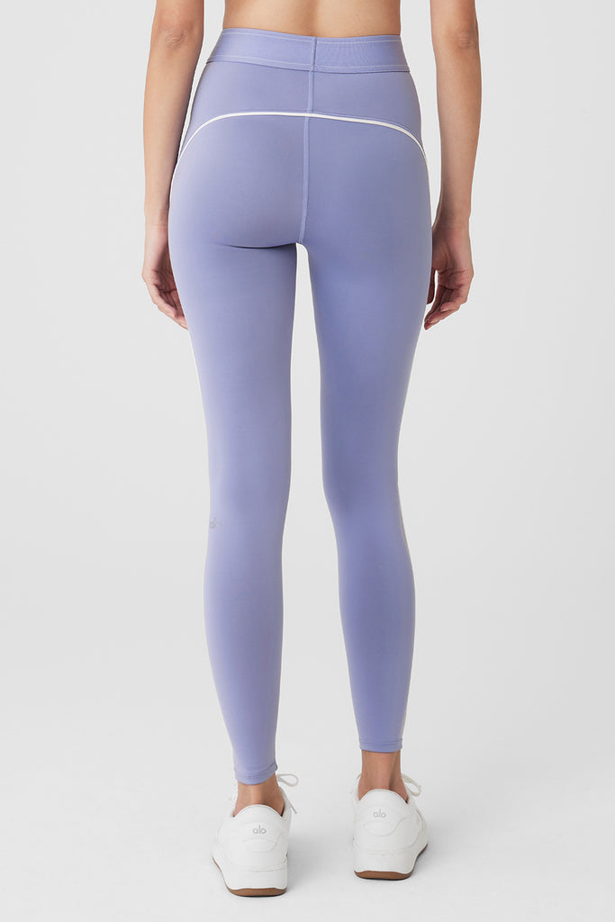 High-Waist Airlift Legging in Lavender Dusk by Alo Yoga - Work Well Daily
