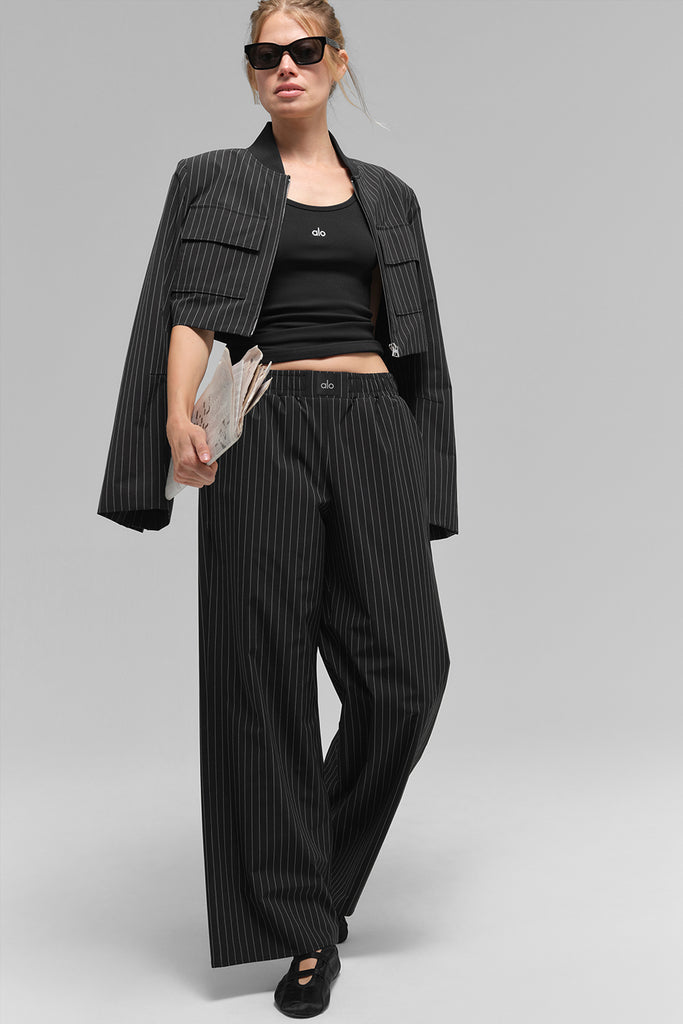 【M to R】PINSTRIPE WRAP BELT & PANTS 38 M to R】PINSTRIPE WRAP BELT & PANTS 38 レディース