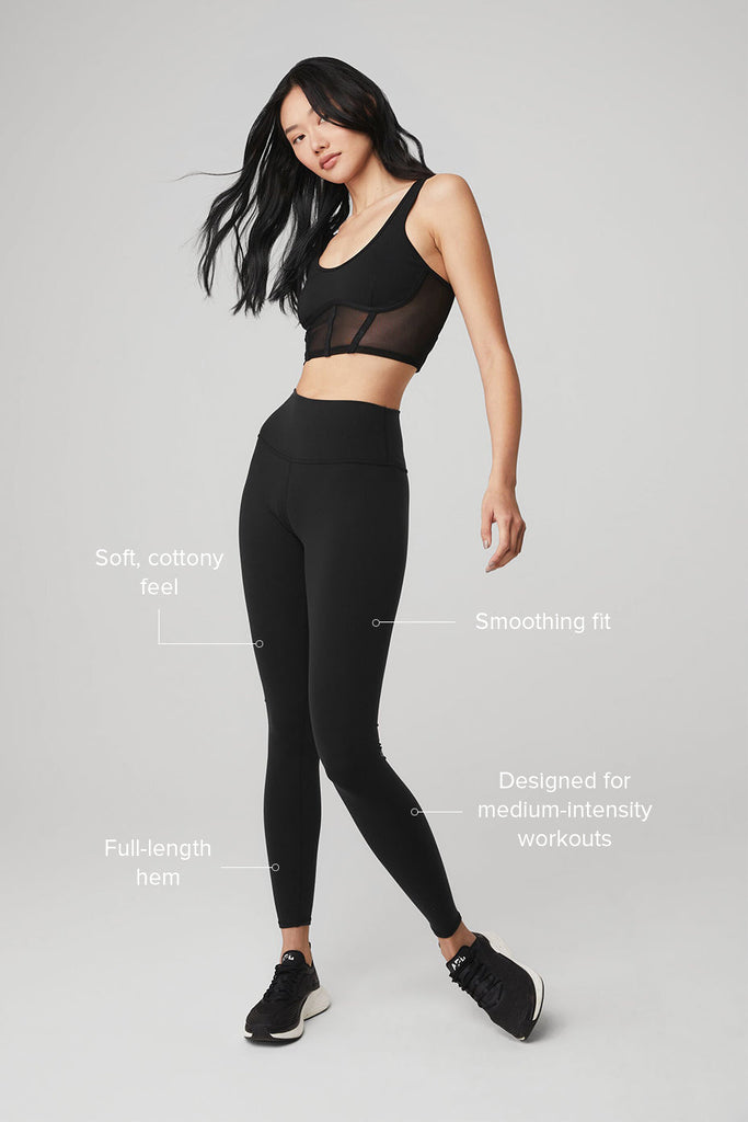 A Fun Set: Alo High-Waist Airbrush Legging and Real Bra Tank, This Never  Happens — the Entire Alo Yoga Website Is on Sale Right Now